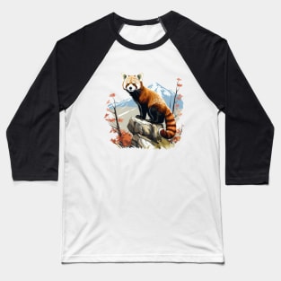 Red Panda In Nature Baseball T-Shirt